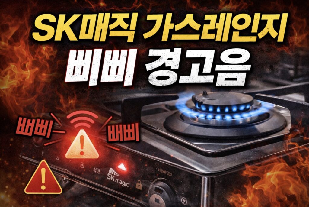 SK매직 가스레인지 삐삐 경고음 소리 원인과 해결방법｜부저음 패턴별 자가점검