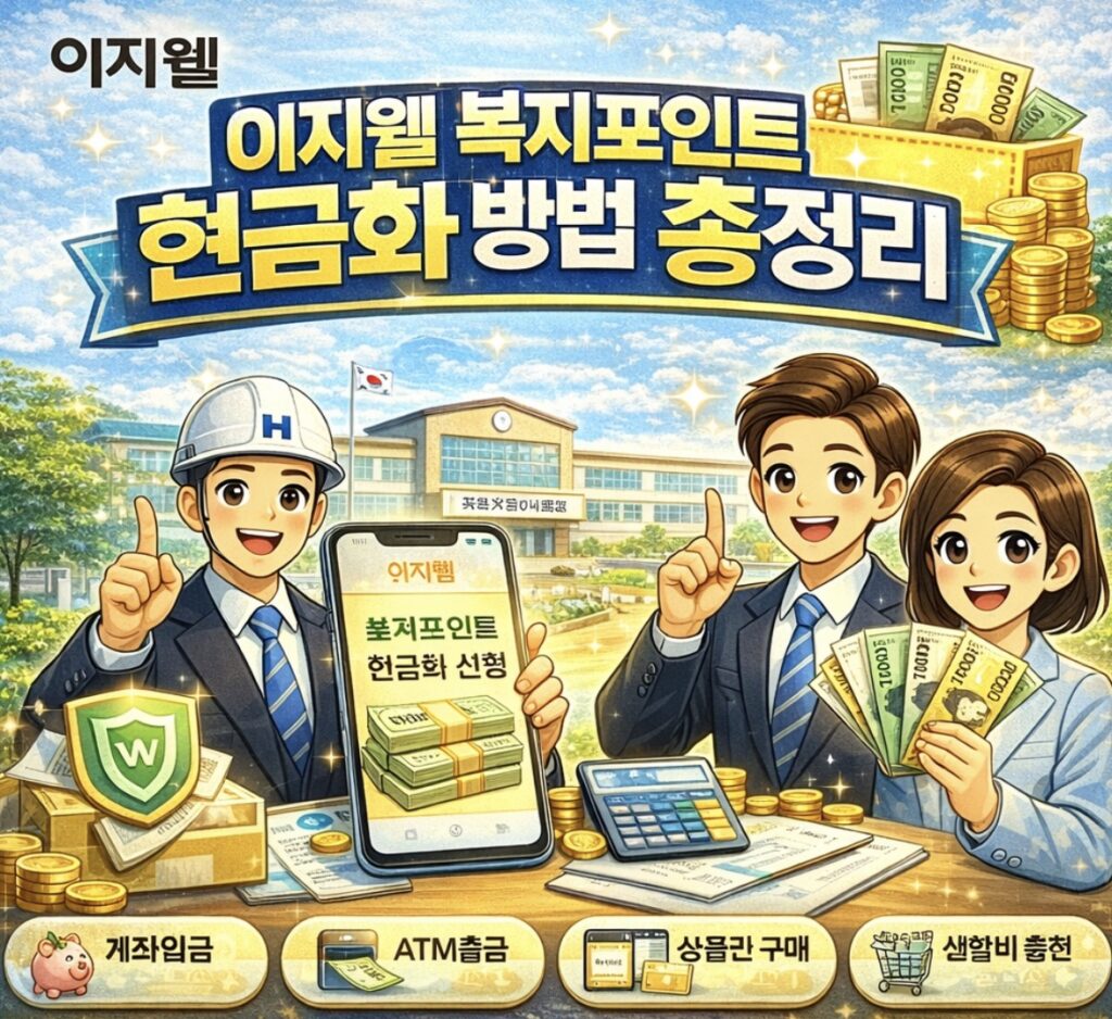 이지웰 복지포인트 현금화 방법 4가지